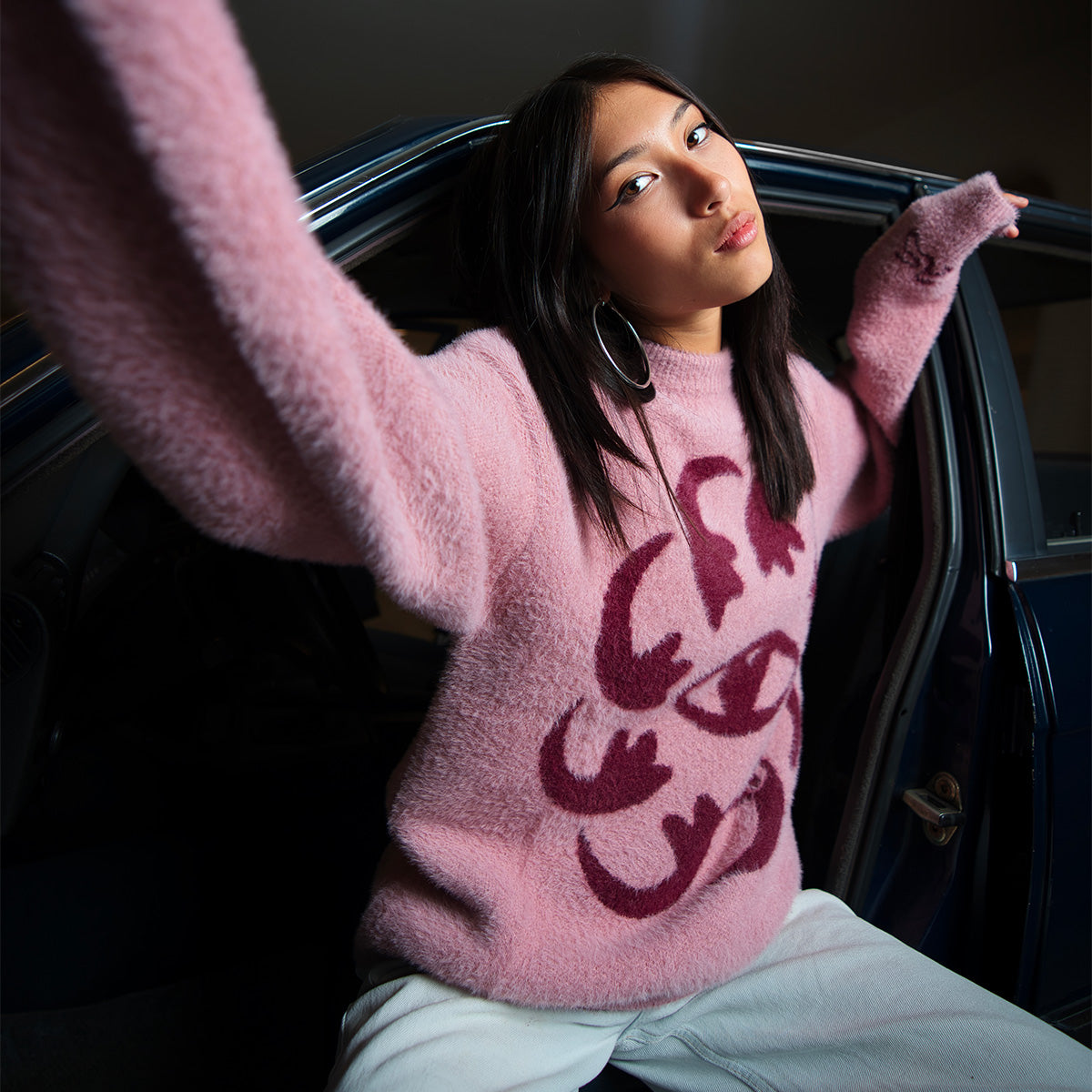 Amoses – pull en maille Pink Fluff