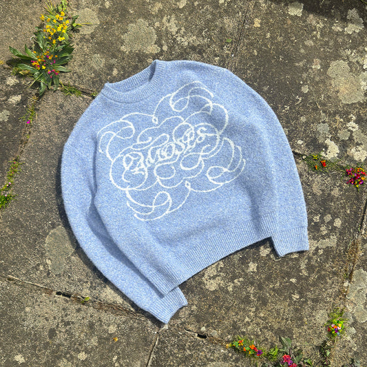 Pull en maille Azure Fluffy