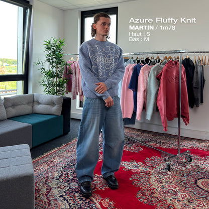 Pull en maille Azure Fluffy