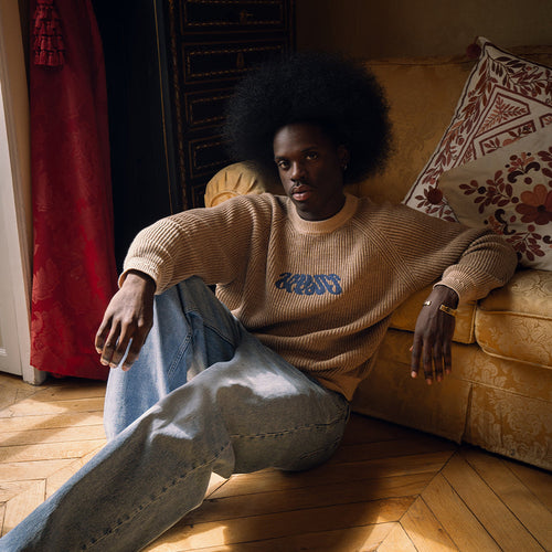 Amoses – pull en maille brown
