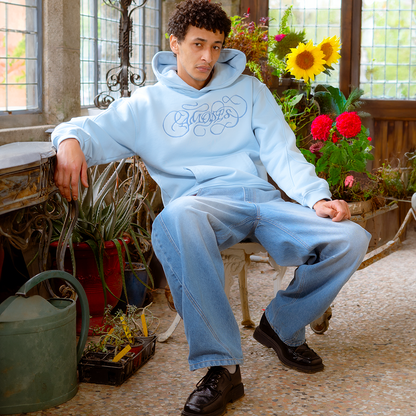 Sweat à capuche blue